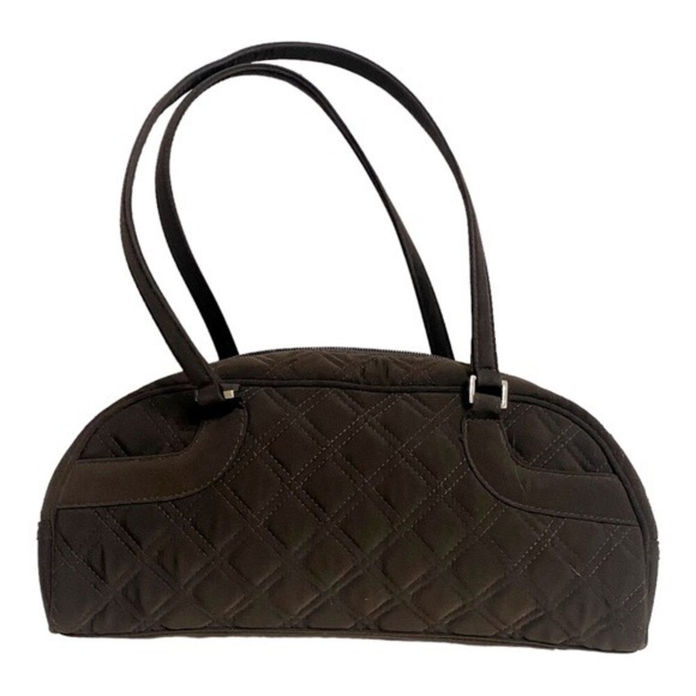 Vera Bradley Quilted Shoulder Bag in Dark Brown/Black